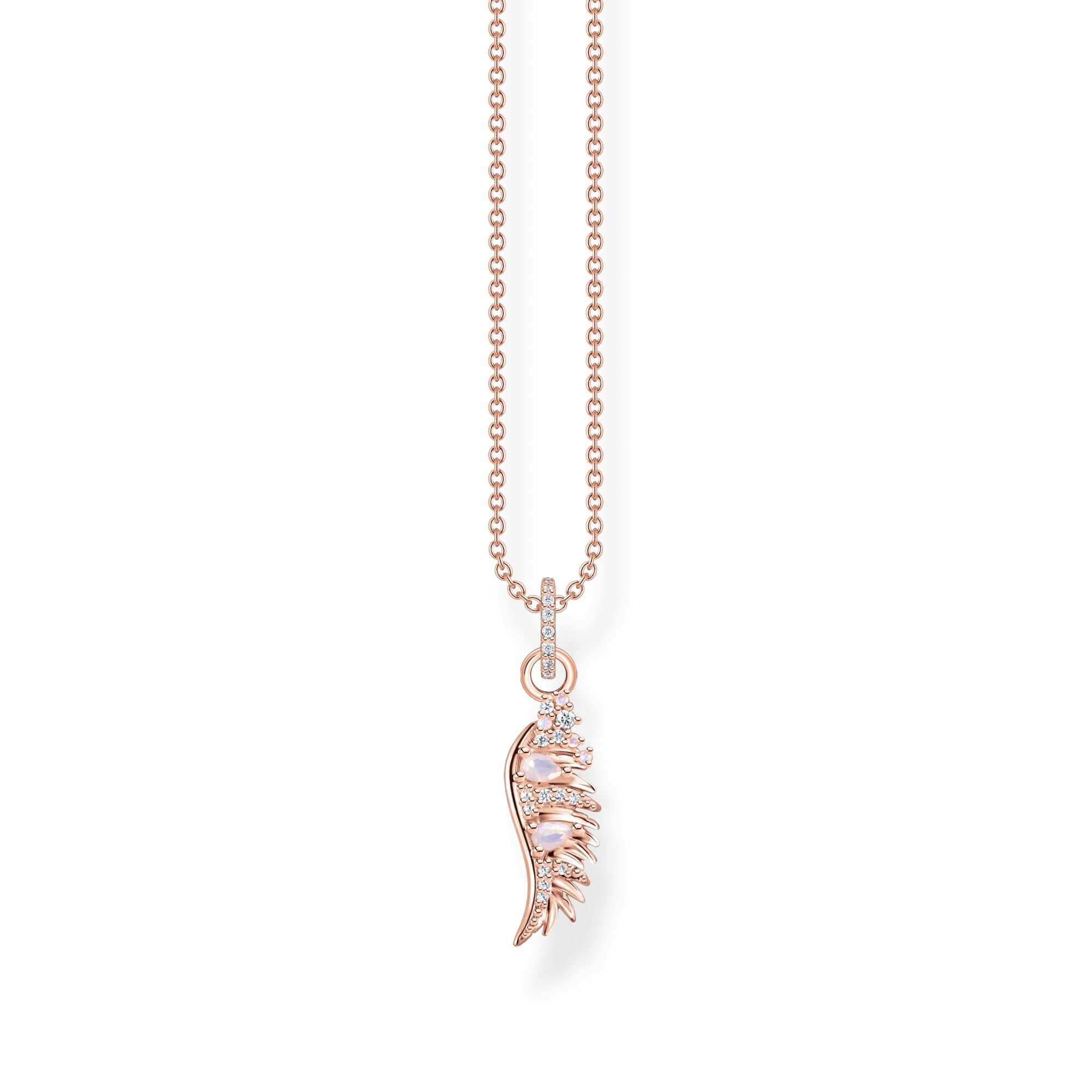Halsband Fenixvingar Stenar Rosé Ke2168 323 9 - Dahlströms Guld