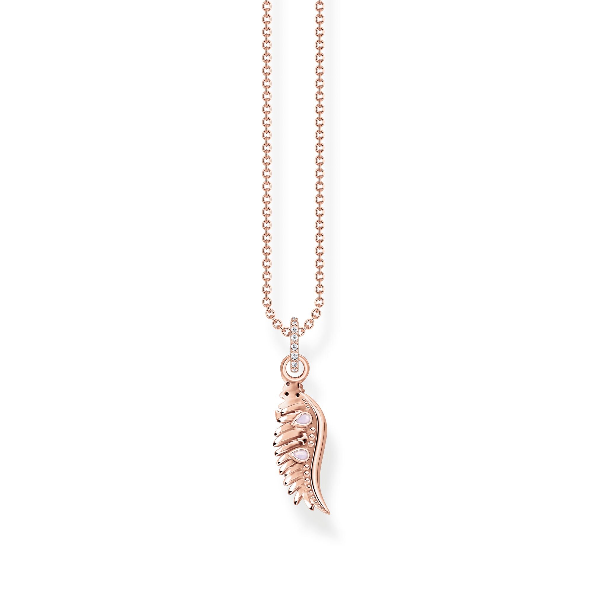 Halsband Fenixvingar Stenar Rosé Ke2168 323 9 - Dahlströms Guld