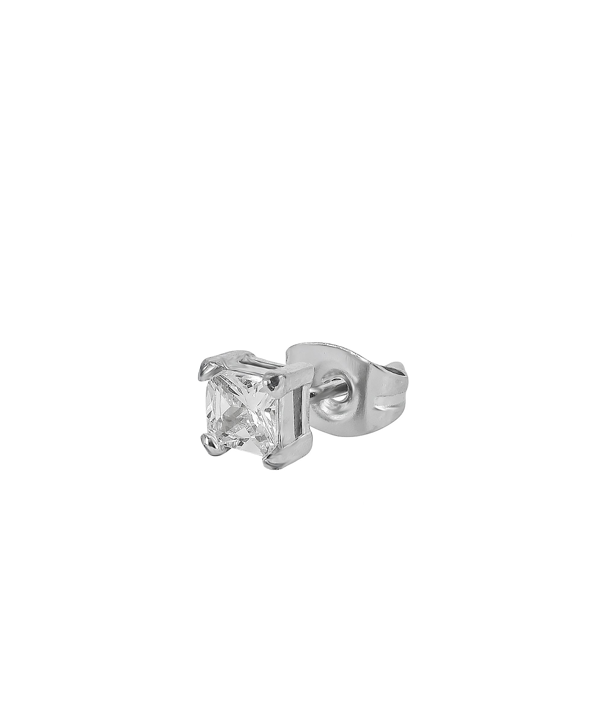 Örhänge Kim 4Mm Steel Crystal - Dahlströms Guld