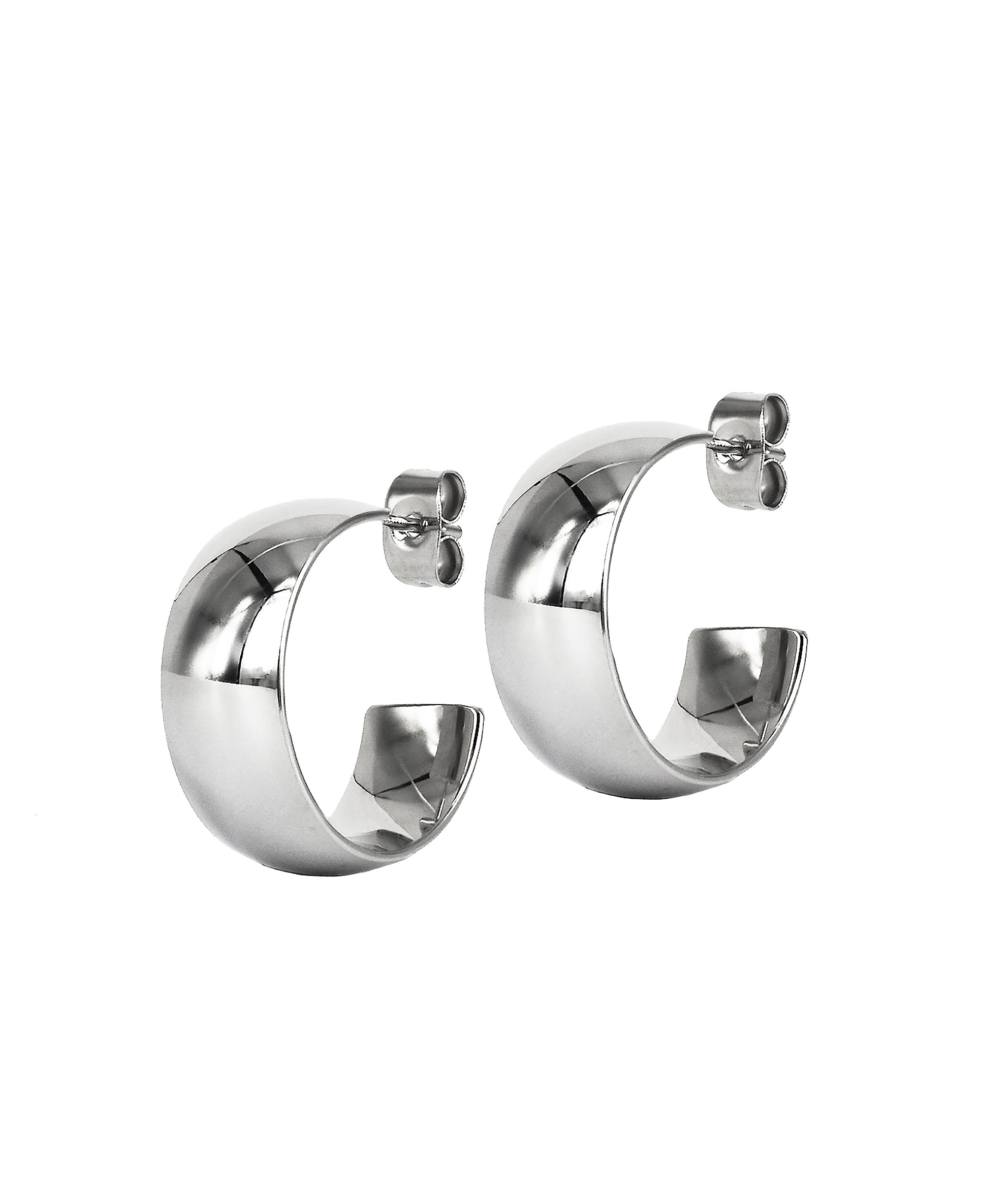 Örhängen Klara Wide 20Mm Stål - Dahlströms Guld