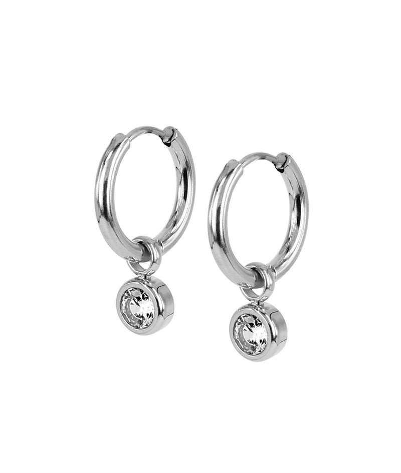 Örhängen Lilly Hoops Stål - Dahlströms Guld
