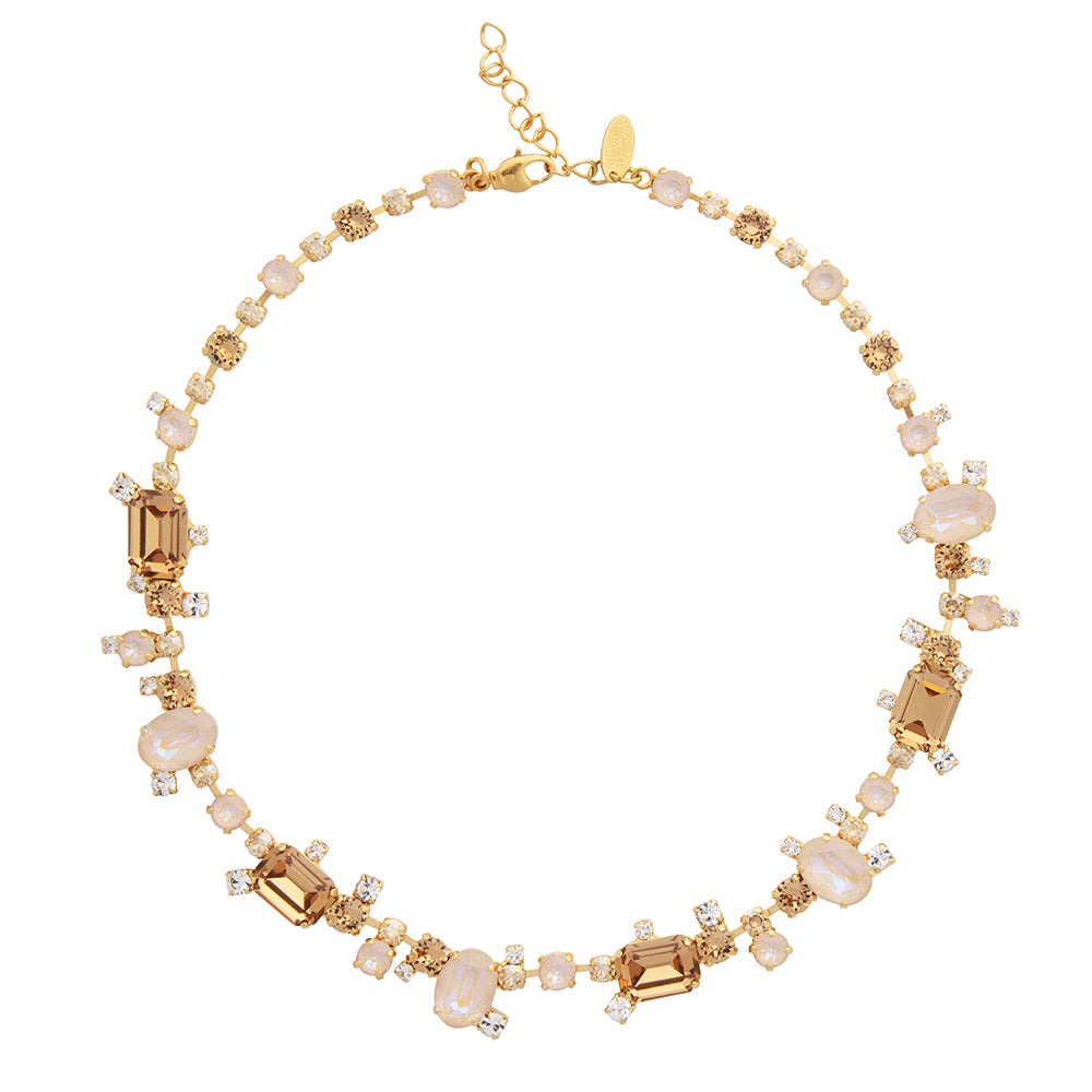 Halsband Mini Noora Gold Topaz Combo - Dahlströms Guld