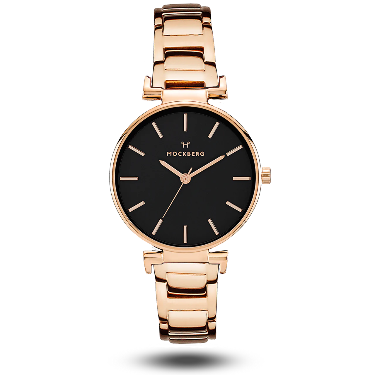Klocka Modest Links 34 mm Rosegold - Svart Urtavla - Dahlströms Guld