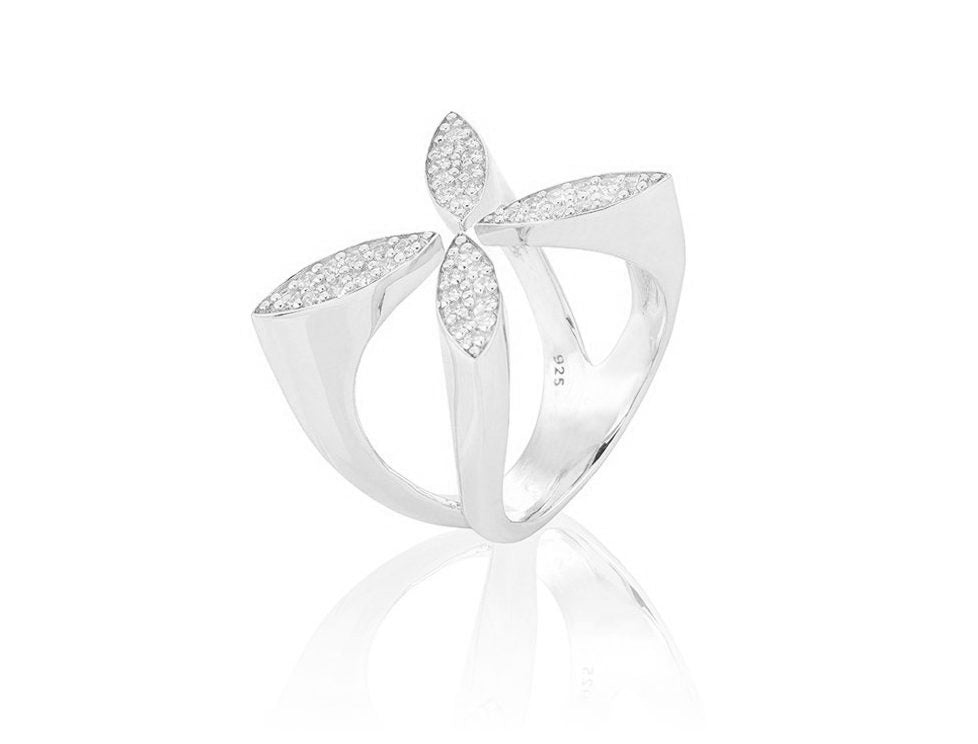 Ring Sparkling Ellipse - Dahlströms Guld
