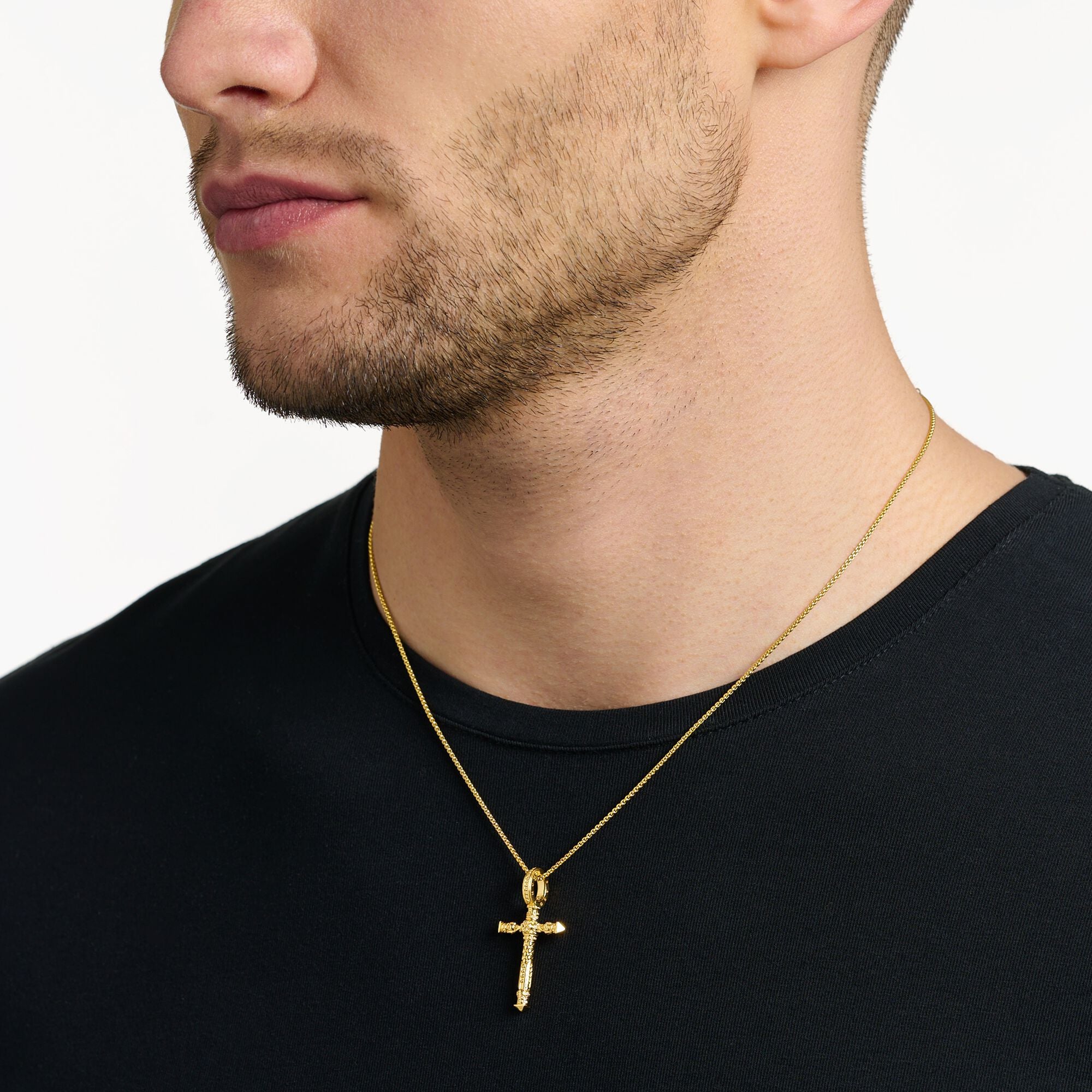 Hängsmycke Kors Guldfärgat Pe503 413 39 - Dahlströms Guld