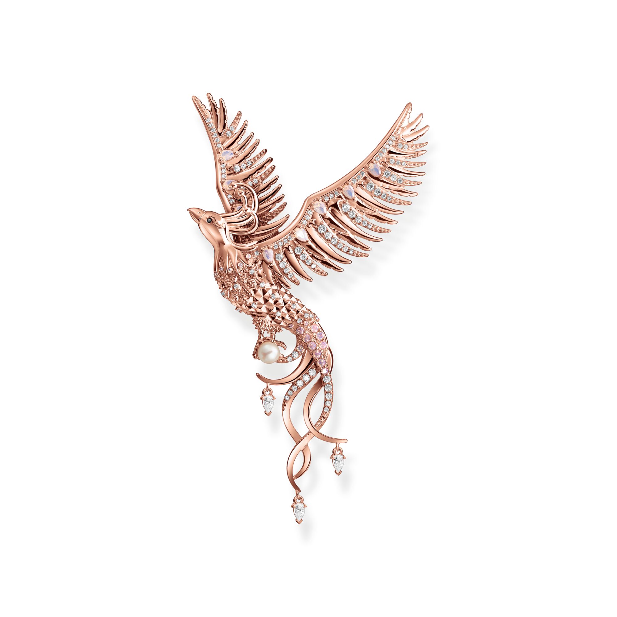 Hängsmycke Fenix Med Rosa Stenar Roséguld Pe937 426 7 - Dahlströms Guld