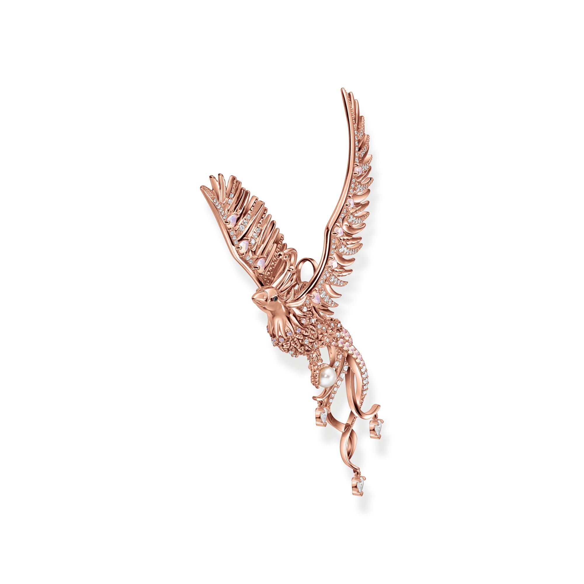 Hängsmycke Fenix Med Rosa Stenar Roséguld Pe937 426 7 - Dahlströms Guld