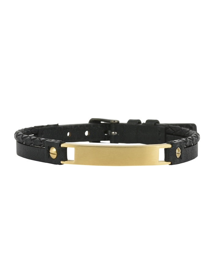 Armband Pontus Black/Gold - Dahlströms Guld