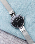 Klocka Elise Petite Noir Silver 28Mm Mo404 - Dahlströms Guld