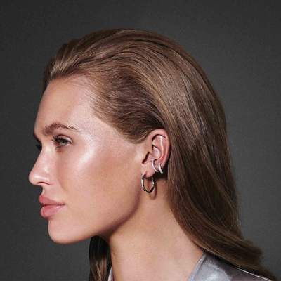 Örhängen Ear Cuff Ellera Piccolo 18K Guldpläterad Med Vita Zirkonia Sj E42035 Cz Sg - Dahlströms Guld