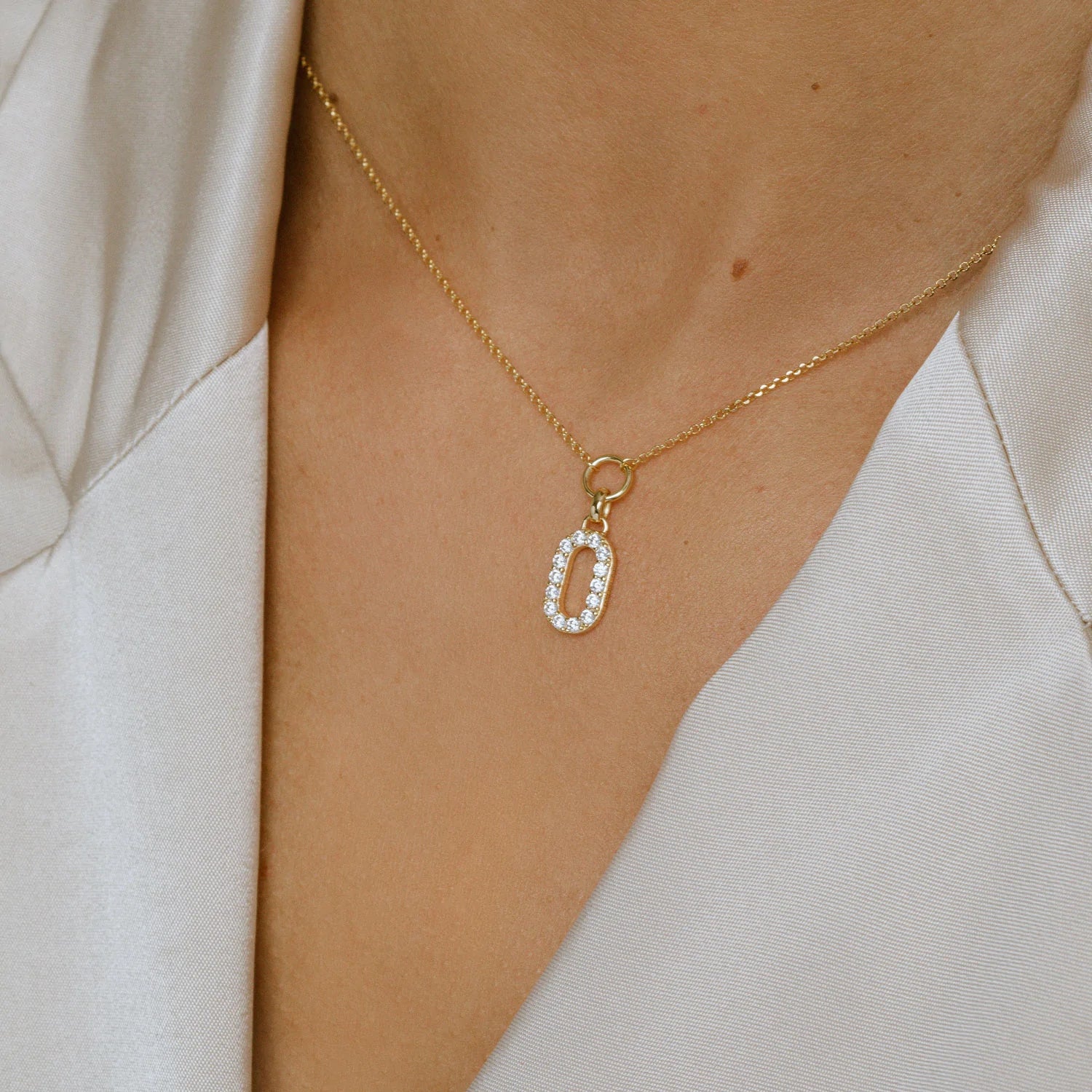 Halsband Capizzi Piccolo 18Karat Guldpläterad 925 Sterling Silver Sj N42230 Cz Yg - Dahlströms Guld
