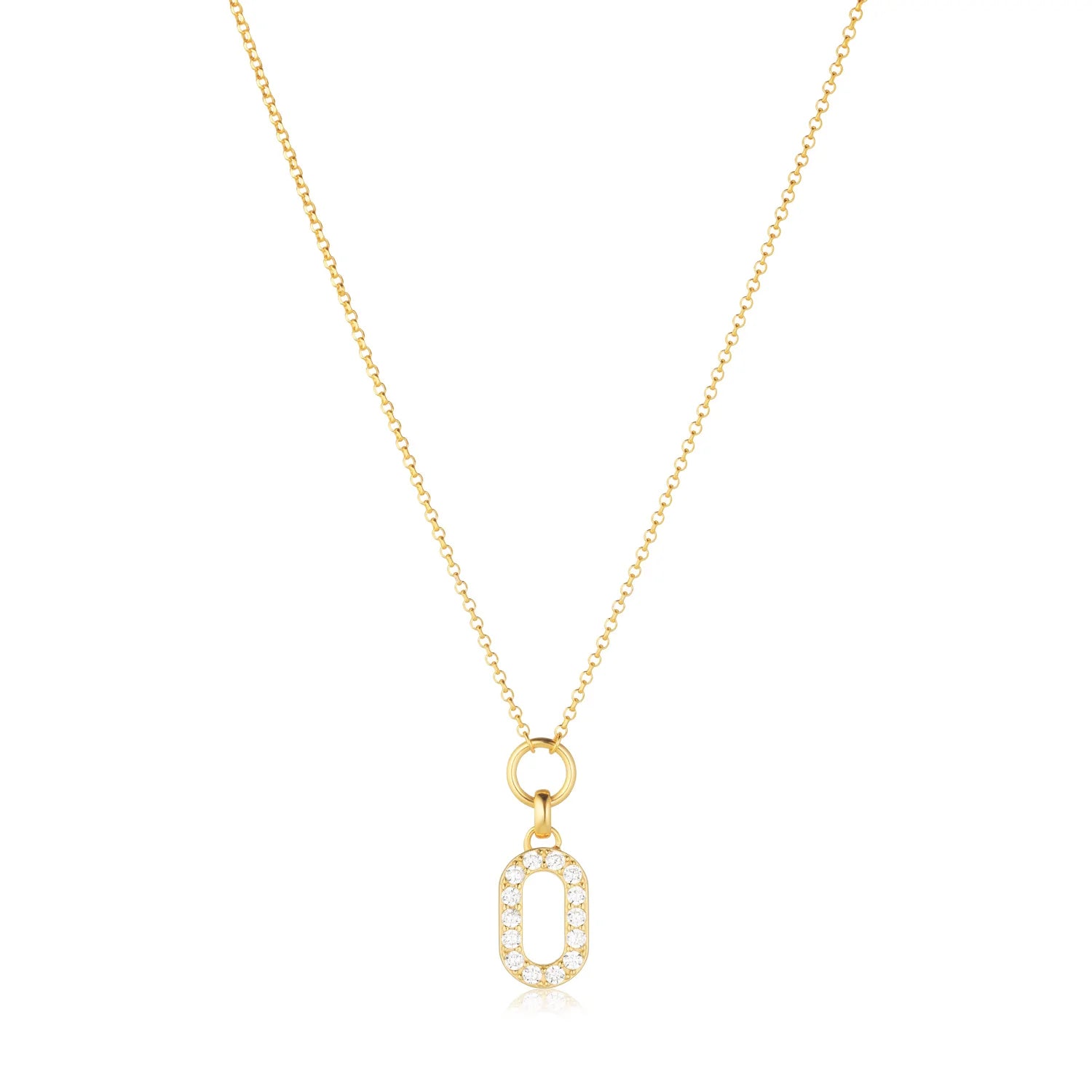 Halsband Capizzi Piccolo 18Karat Guldpläterad 925 Sterling Silver Sj N42230 Cz Yg - Dahlströms Guld