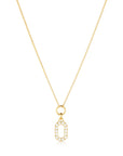 Halsband Capizzi Piccolo 18Karat Guldpläterad 925 Sterling Silver Sj N42230 Cz Yg - Dahlströms Guld