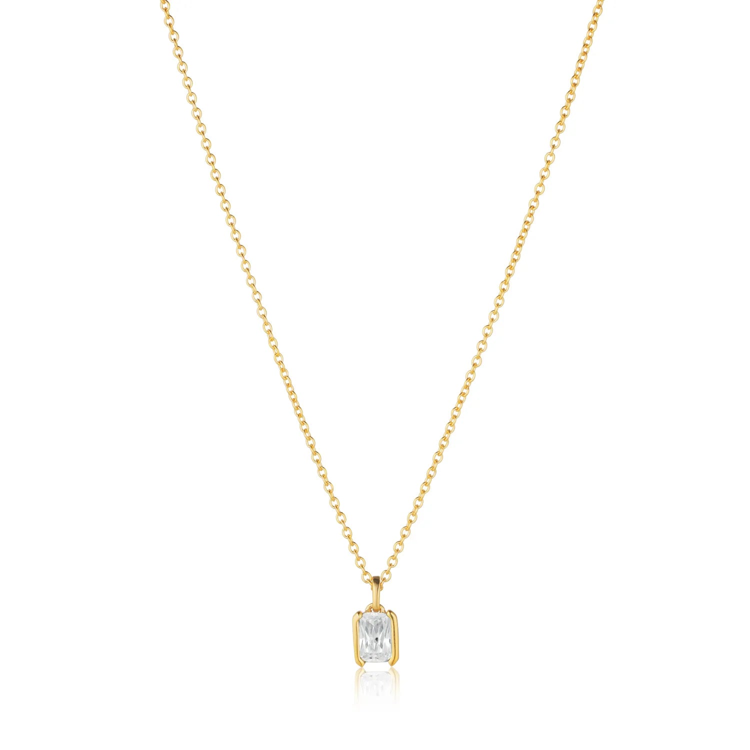 Halsband Roccanova Piccolo 18K Guldpläterad Vit Zirkoniumoxid Sj N42260 Cz Yg - Dahlströms Guld