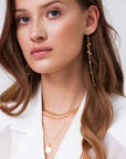 Halsband Follina 18K Guldpläterad Vita Zirkonia Sj P3780 Cz(Yg) - Dahlströms Guld