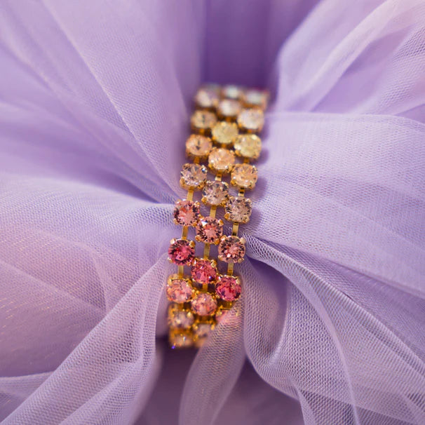 Rosanna Armband Rhodium/ Pastel Rainbow Combo - Dahlströms Guld