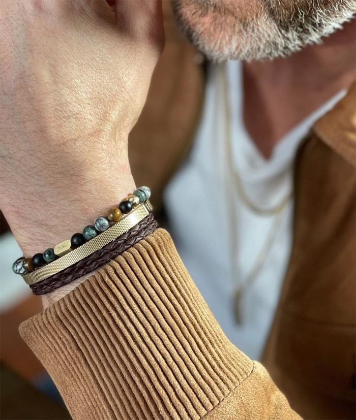 Armband Limo Brun - Dahlströms Guld