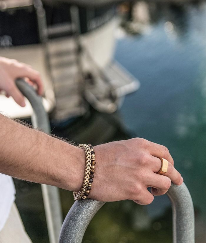 Armband Iggy Stål - Dahlströms Guld