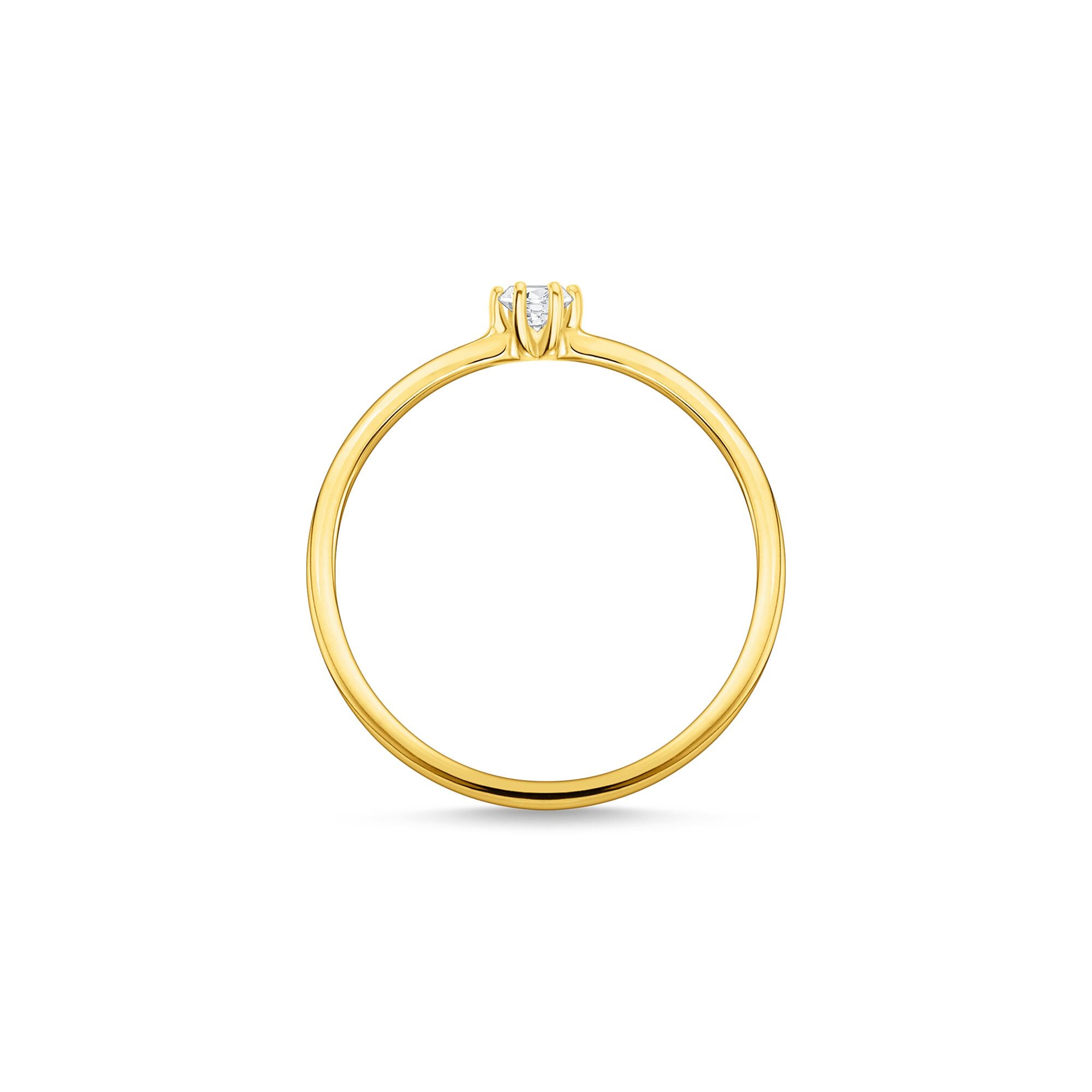 Ring Vit Sten Silver - Dahlströms Guld