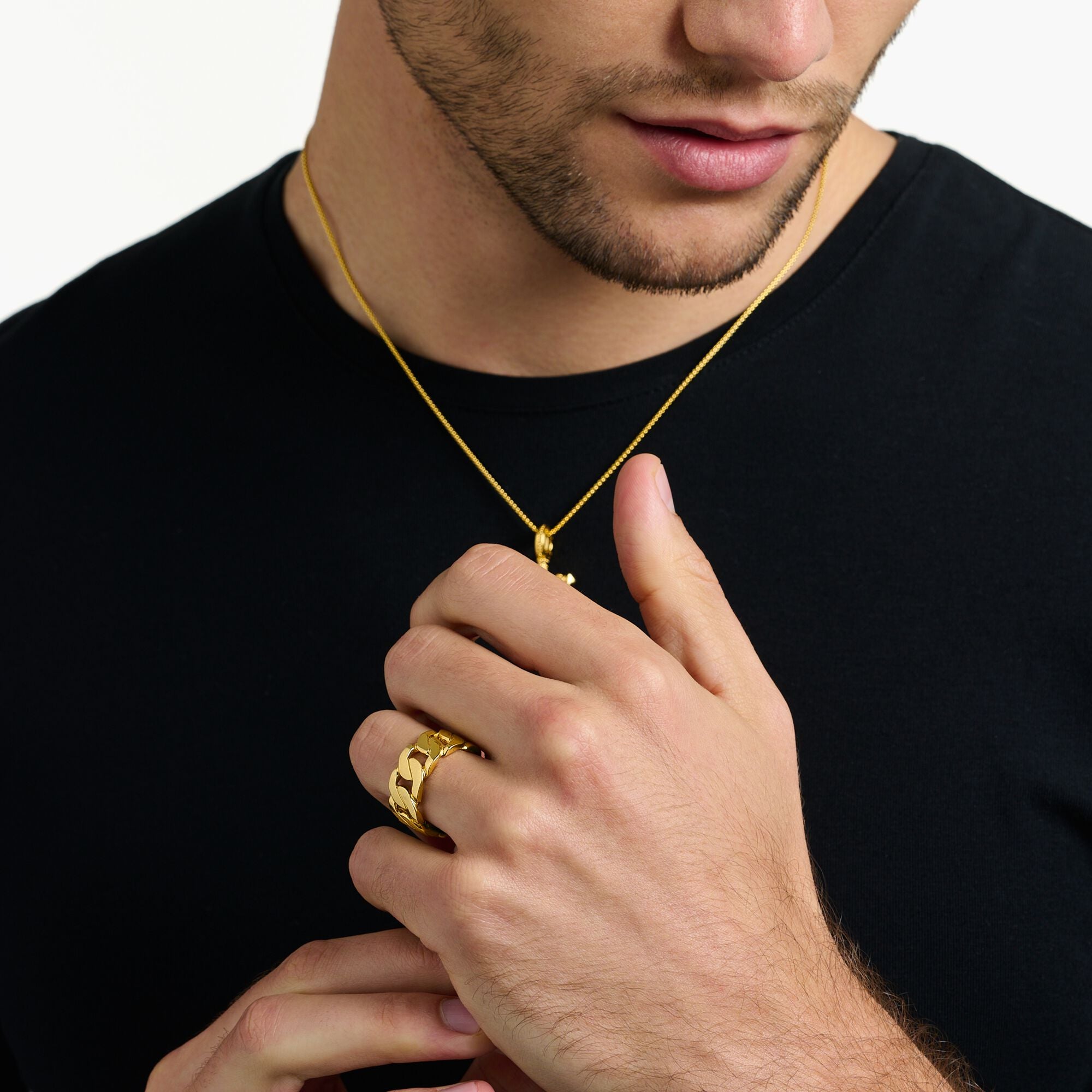 Ring Länkar Guldfärgad - Dahlströms Guld