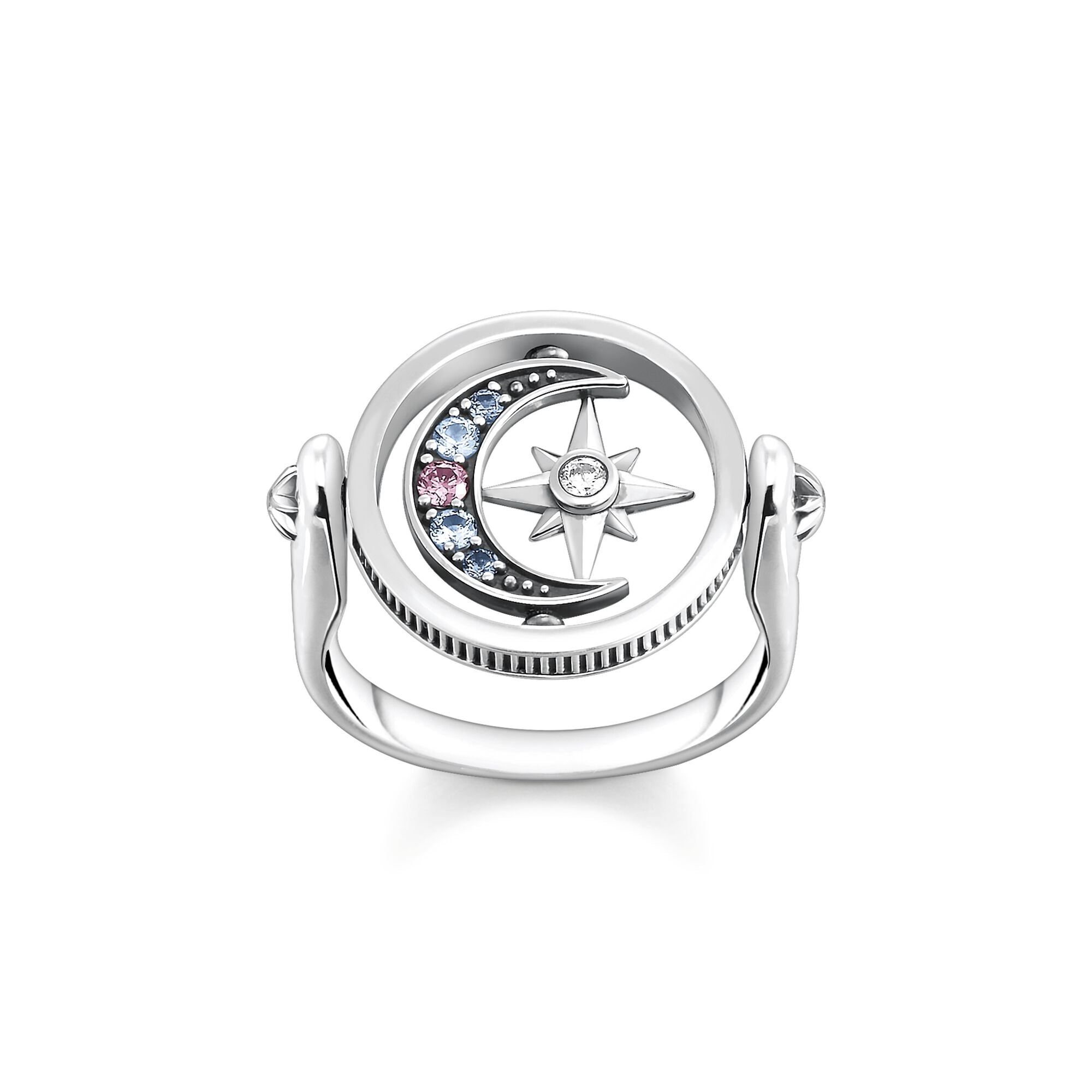 Ring Royalty Stjärna & Måne Silver - Dahlströms Guld