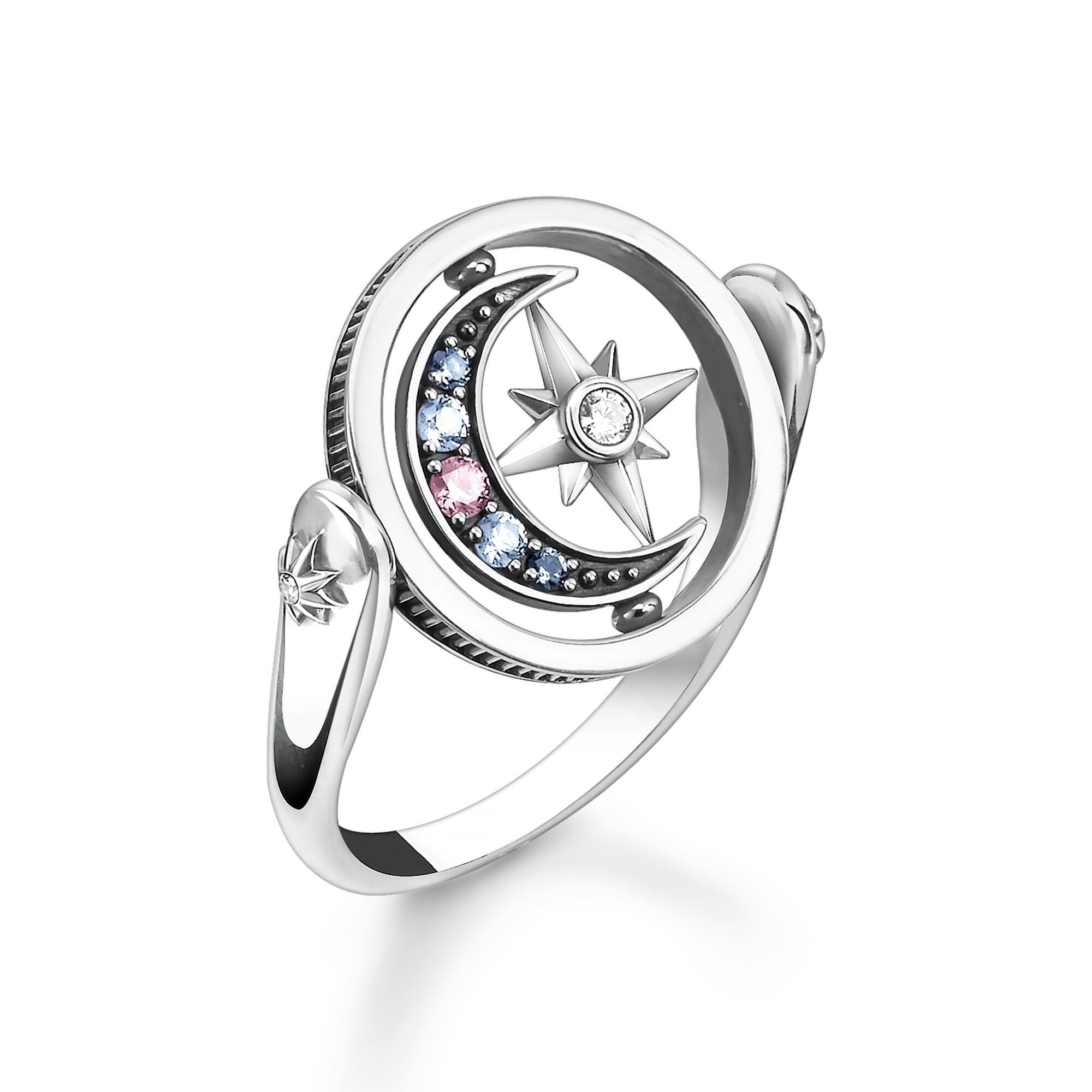 Ring Royalty Stjärna & Måne Silver - Dahlströms Guld