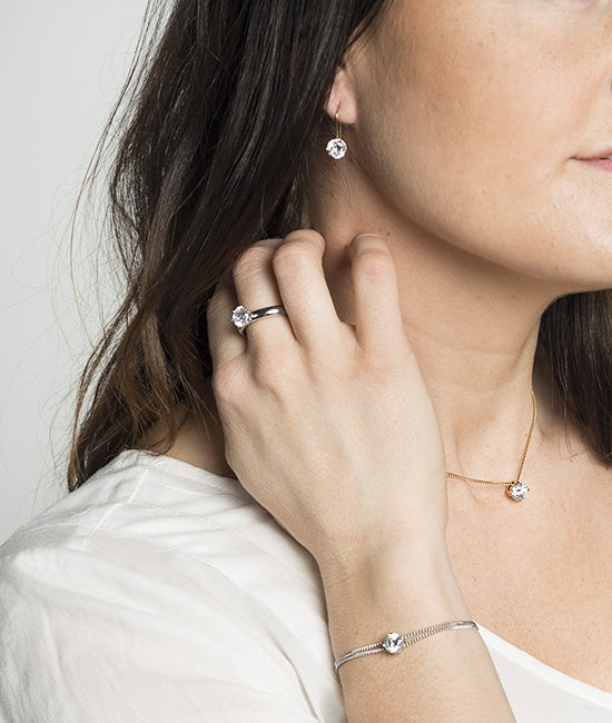 Halsband Ida Kort Stål - Dahlströms Guld