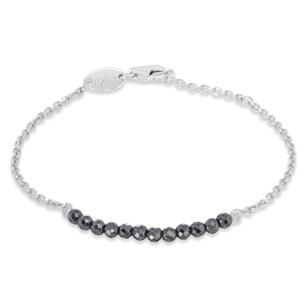 Armband Plata Hematit Erb 18 Plata Ha - Dahlströms Guld
