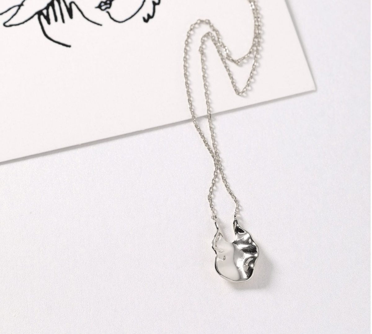 Halsband Leaf Silver Mo796 - Dahlströms Guld