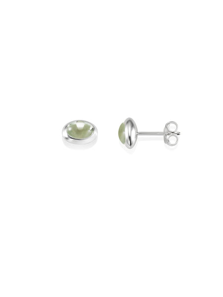 Örhängen Love Bead Ear Silver Green Quartz - Dahlströms Guld