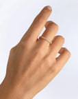 Ring Silver Gold Zirconias - Dahlströms Guld
