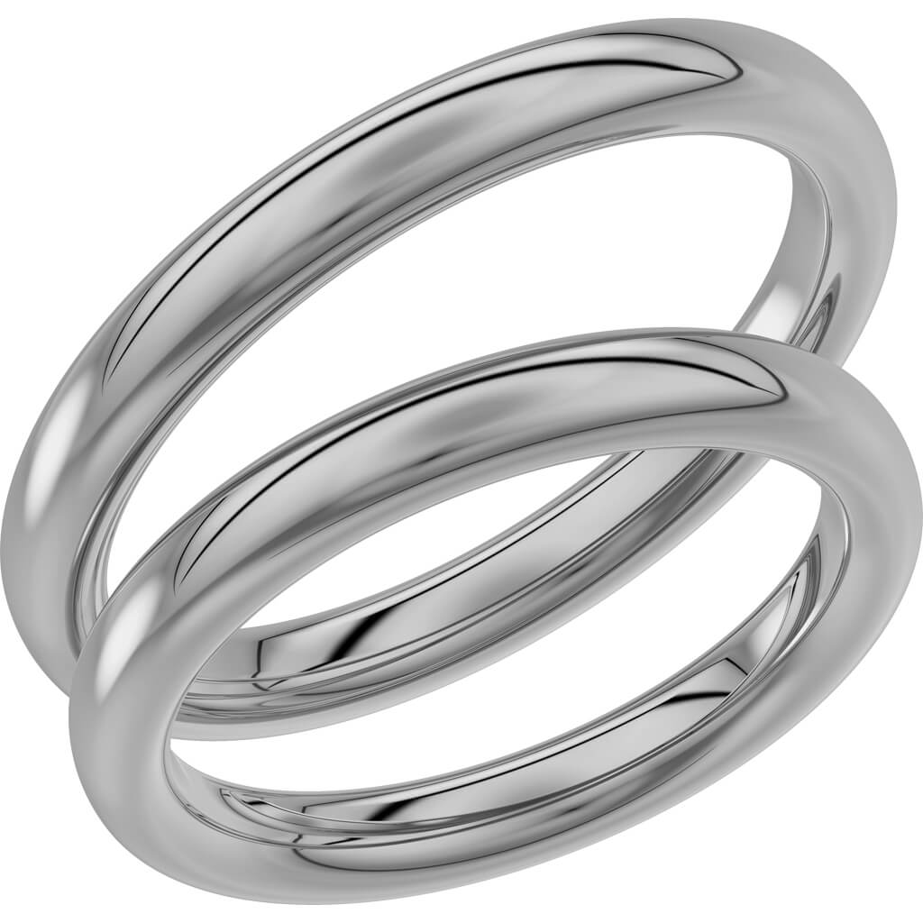 220-3 - Slät ring i palladium - Dahlströms Guld