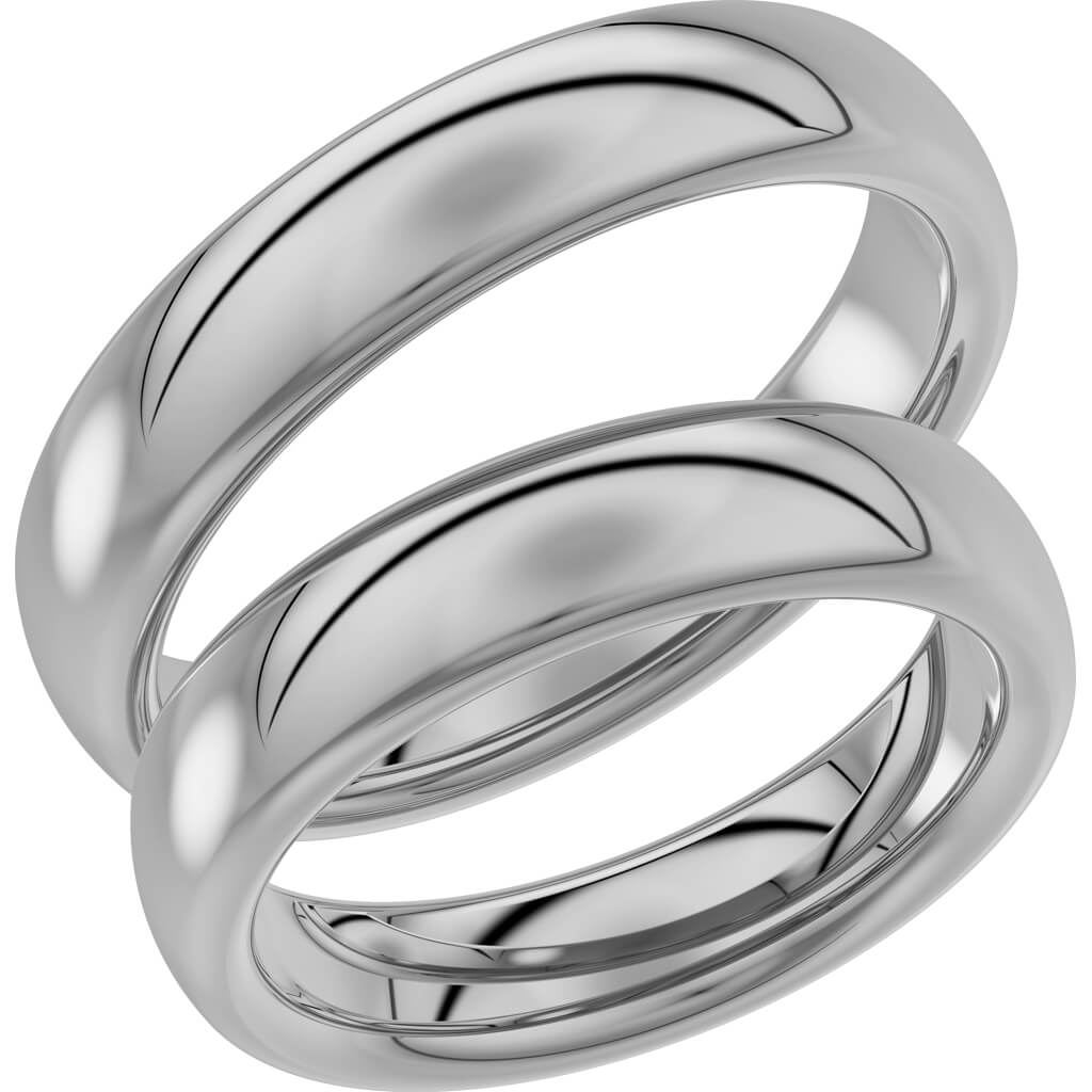 220-5 - Slät ring i platina - Dahlströms Guld