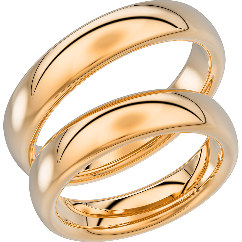 220-5 - Slät ring i rödguld - Dahlströms Guld