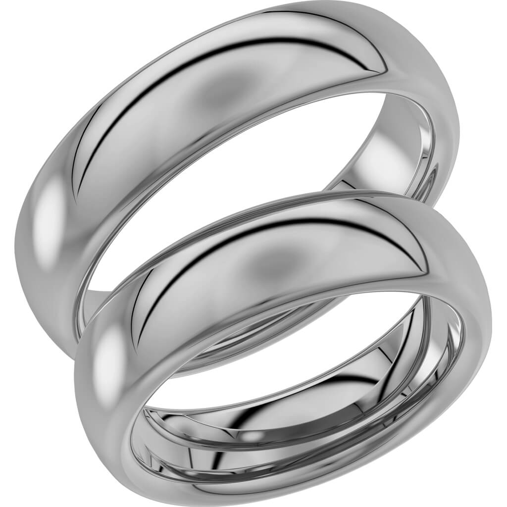 220-6 - Bred slät ring i palladium - Dahlströms Guld