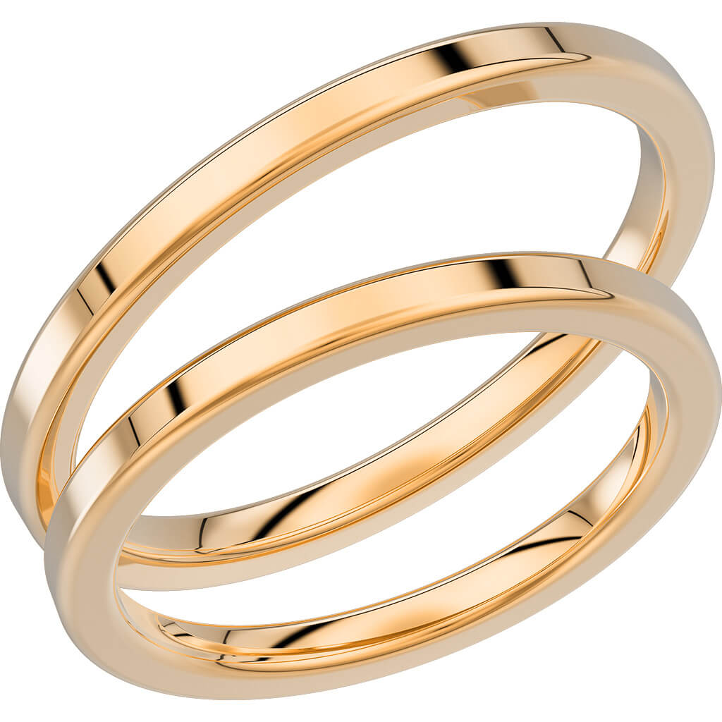 237-2 - Slät ring i rödguld - Dahlströms Guld