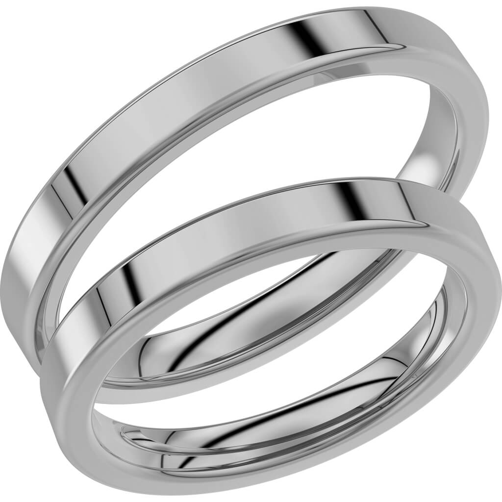 237-3 - Slät ring i palladium - Dahlströms Guld