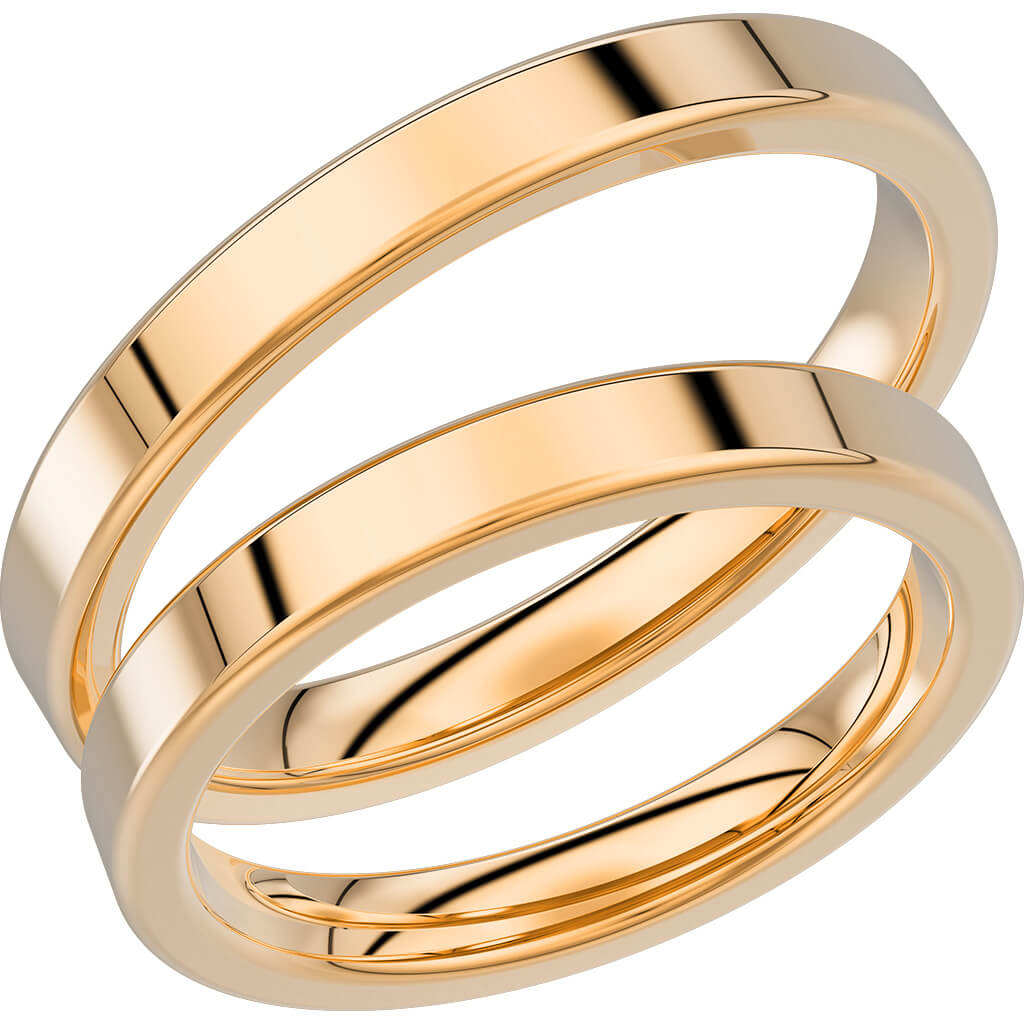 237-3 - Slät ring i rödguld - Dahlströms Guld