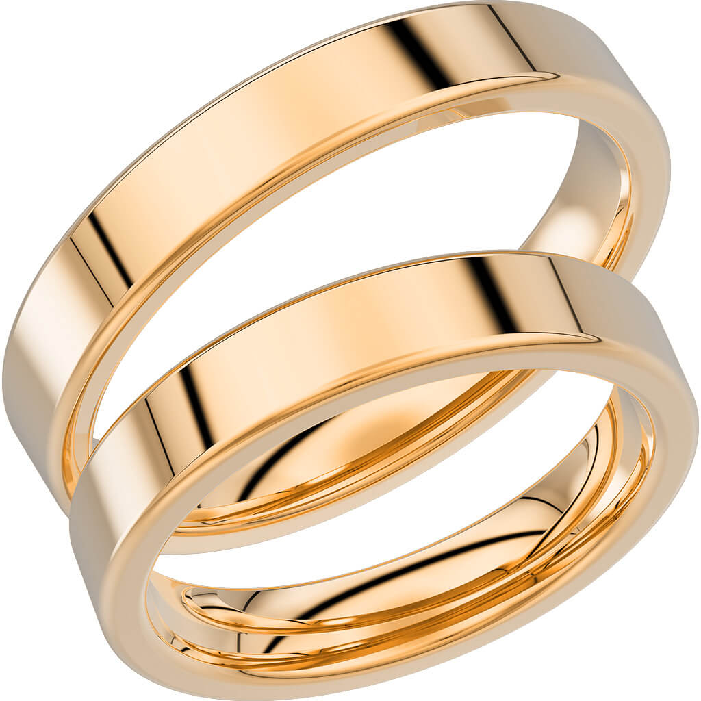 237-4 - Slät ring i rödguld - Dahlströms Guld