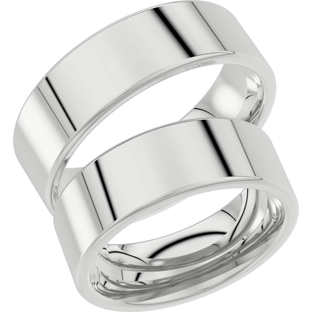 237-7 - Bred slät ring i silver - Dahlströms Guld