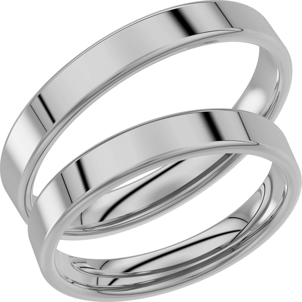 238-3,5 - Slät ring i platina - Dahlströms Guld
