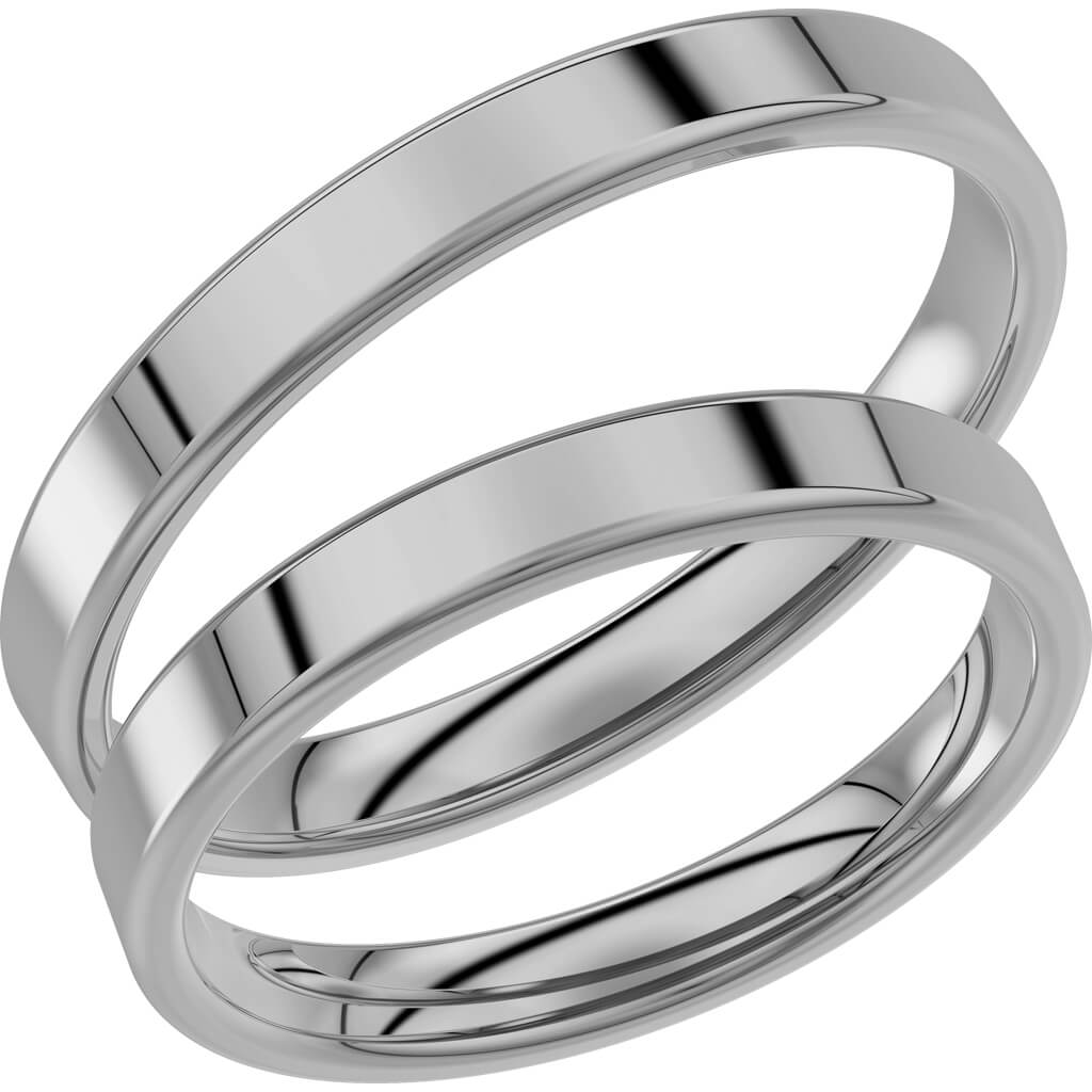 238-3 - Slät ring i palladium - Dahlströms Guld