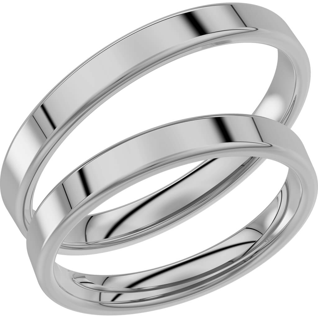 238-3 - Slät ring i platina - Dahlströms Guld