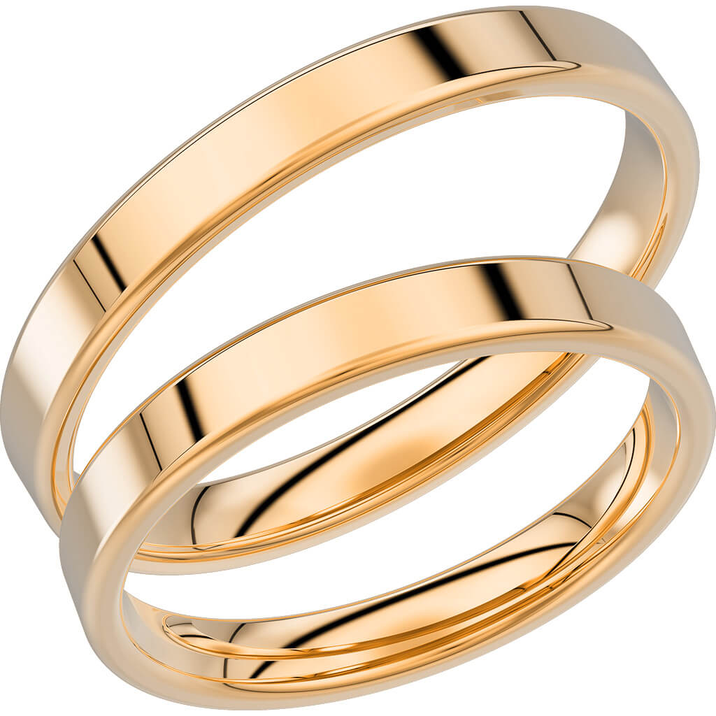 238-3 - Slät ring i rödguld - Dahlströms Guld