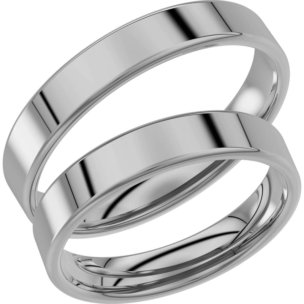 238-4 - Slät ring i palladium - Dahlströms Guld