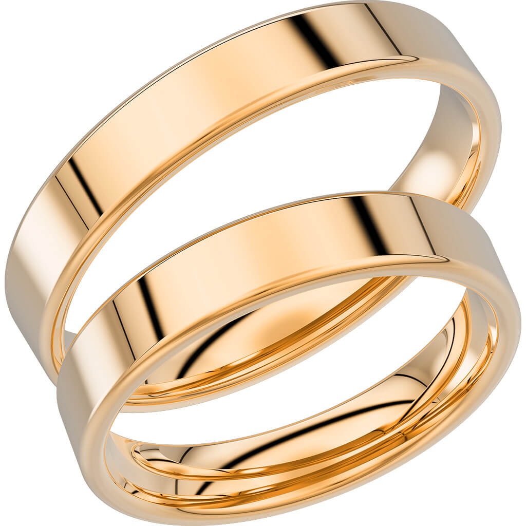 238-4 - Slät ring i rödguld - Dahlströms Guld