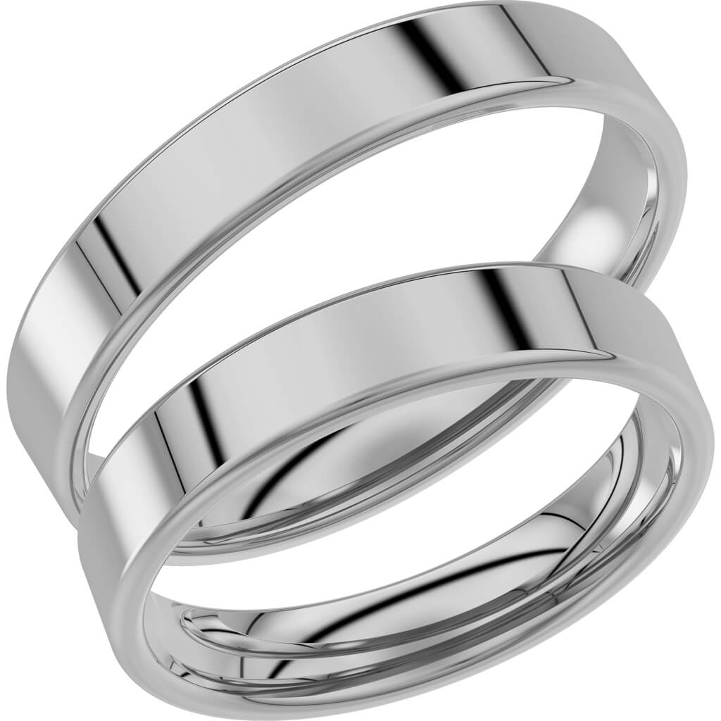238-4 - Slät ring i vitguld - Dahlströms Guld