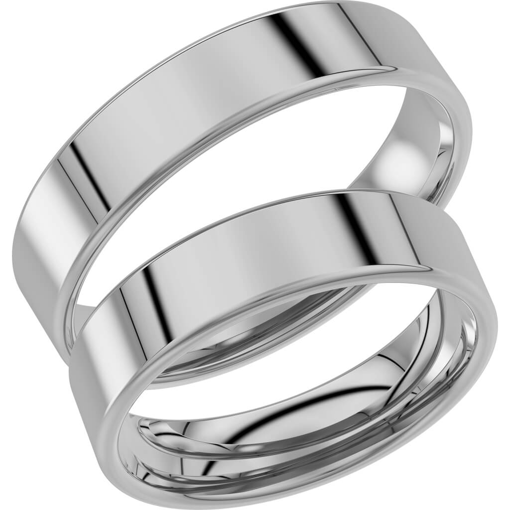 238-5 - Slät ring i platina - Dahlströms Guld