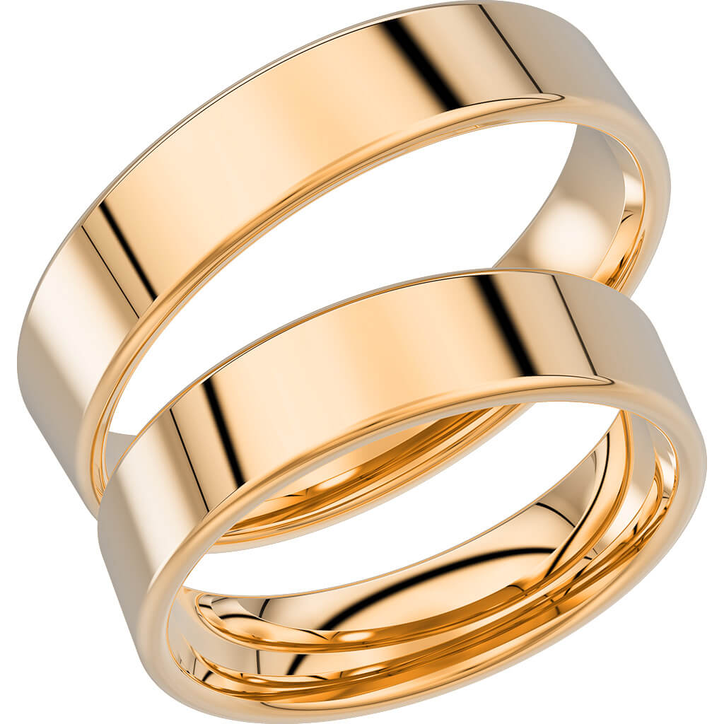 238-5 - Slät ring i rödguld - Dahlströms Guld