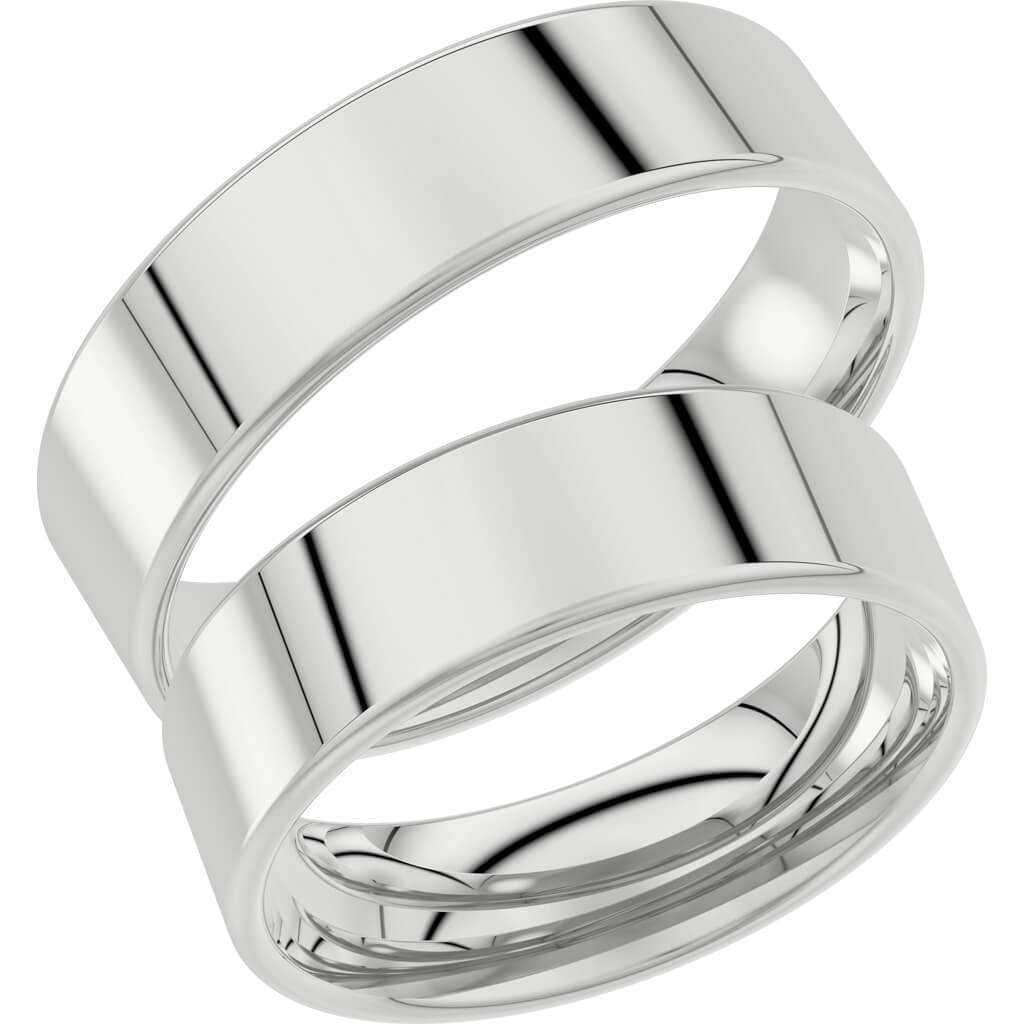 238-6 - Bred slät ring i silver - Dahlströms Guld